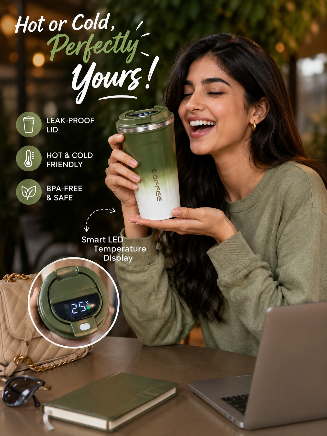Gradient Insulated Coffee Cup 500 ML