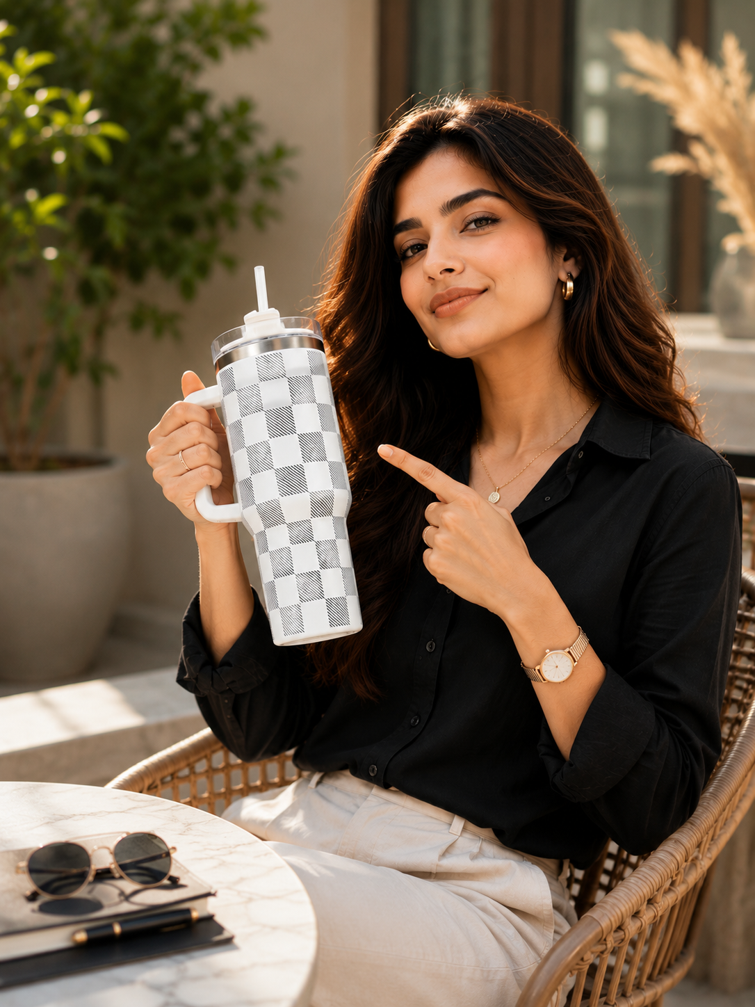 CheckMate Stainless Steel Tumbler 1200ML