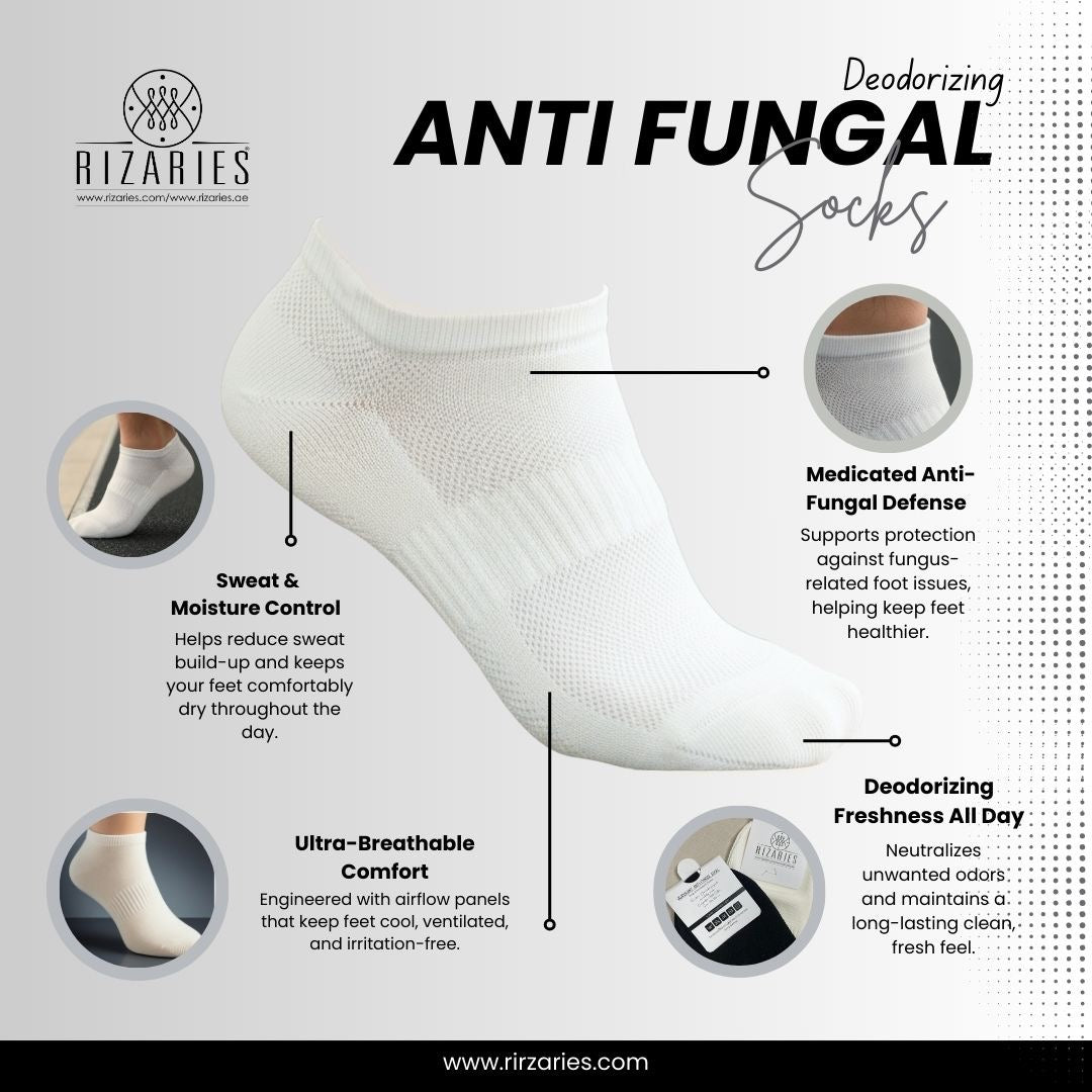 Stay Fresh All Day - Anti Fungal Deodorising Socks