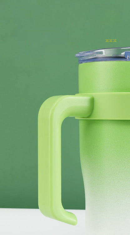 FreshGlow Stainless Steel Tumbler 1200ML with Metal Straw