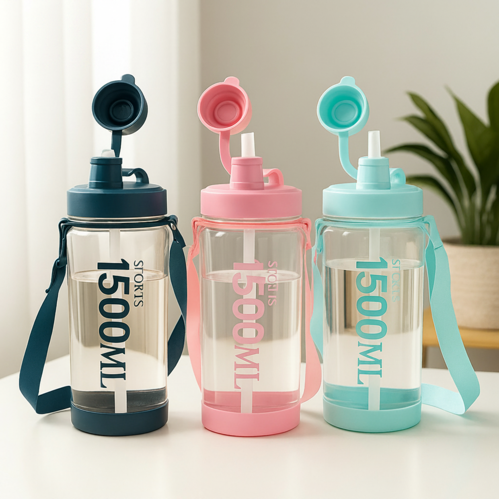 Sip Ease Sports 1500 ML Bottle with Strap