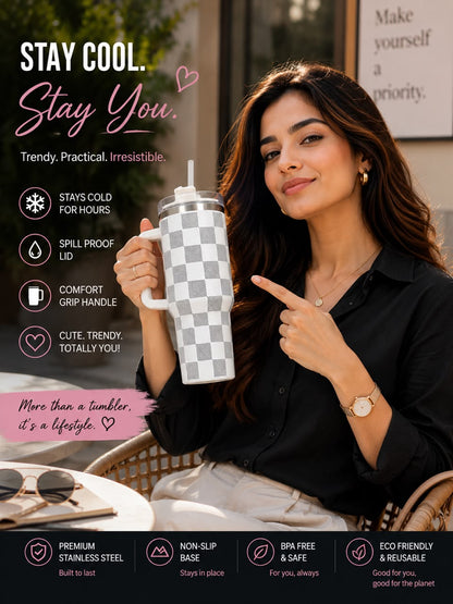 CheckMate Stainless Steel Tumbler 1200ML